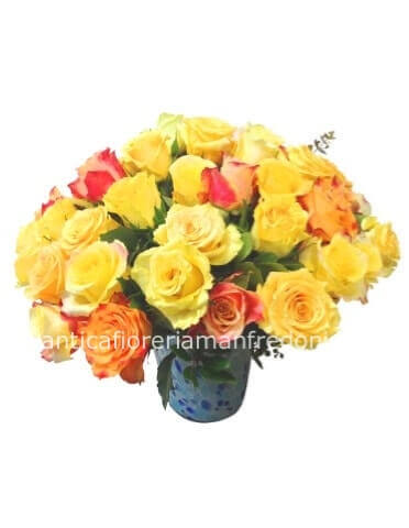 Bouquet di rose gialle